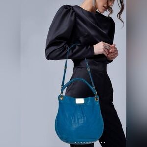 Marc Jacobs Leather Hobo Bag, Blue